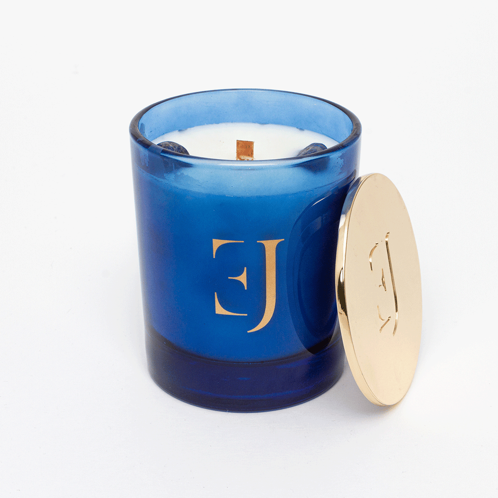 Dubai luxe geurkaars Lapis lazuli - Jasmine, foto 3