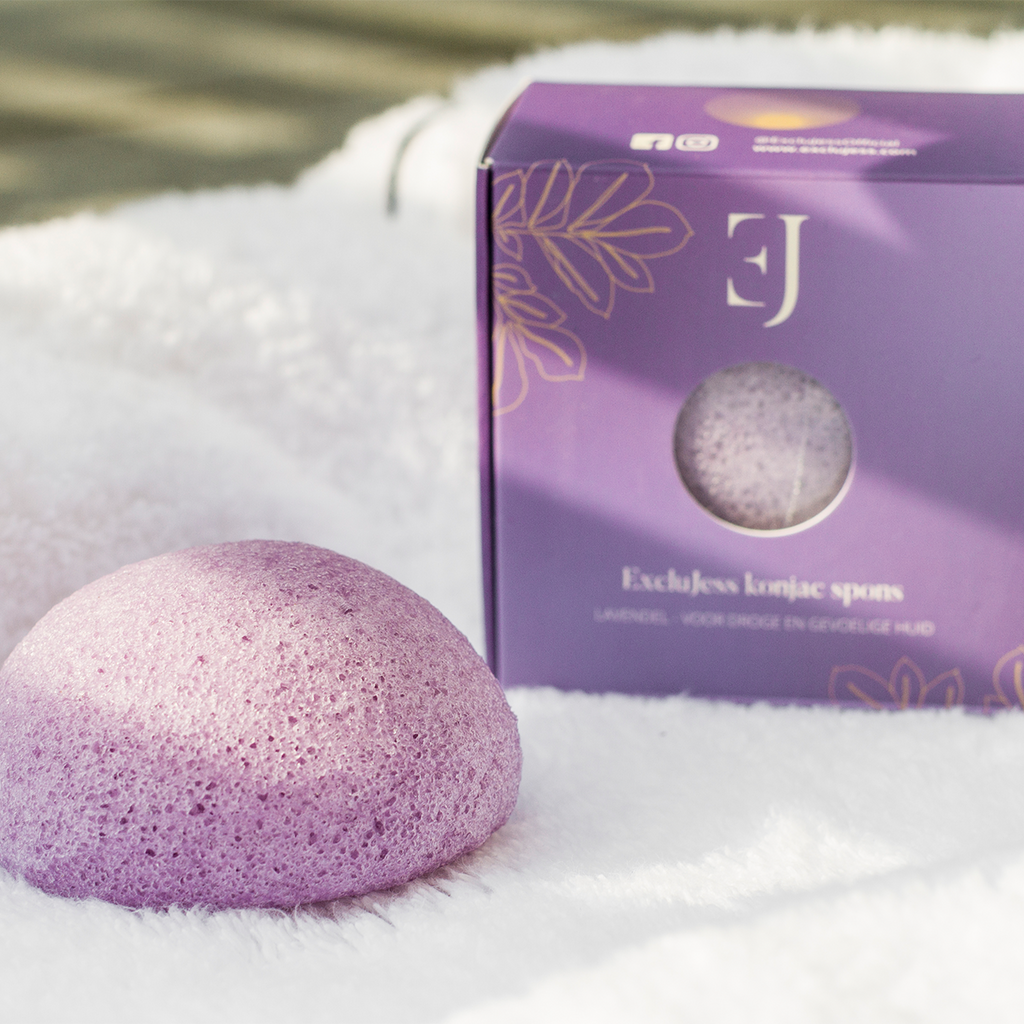 Lavendel konjac spons