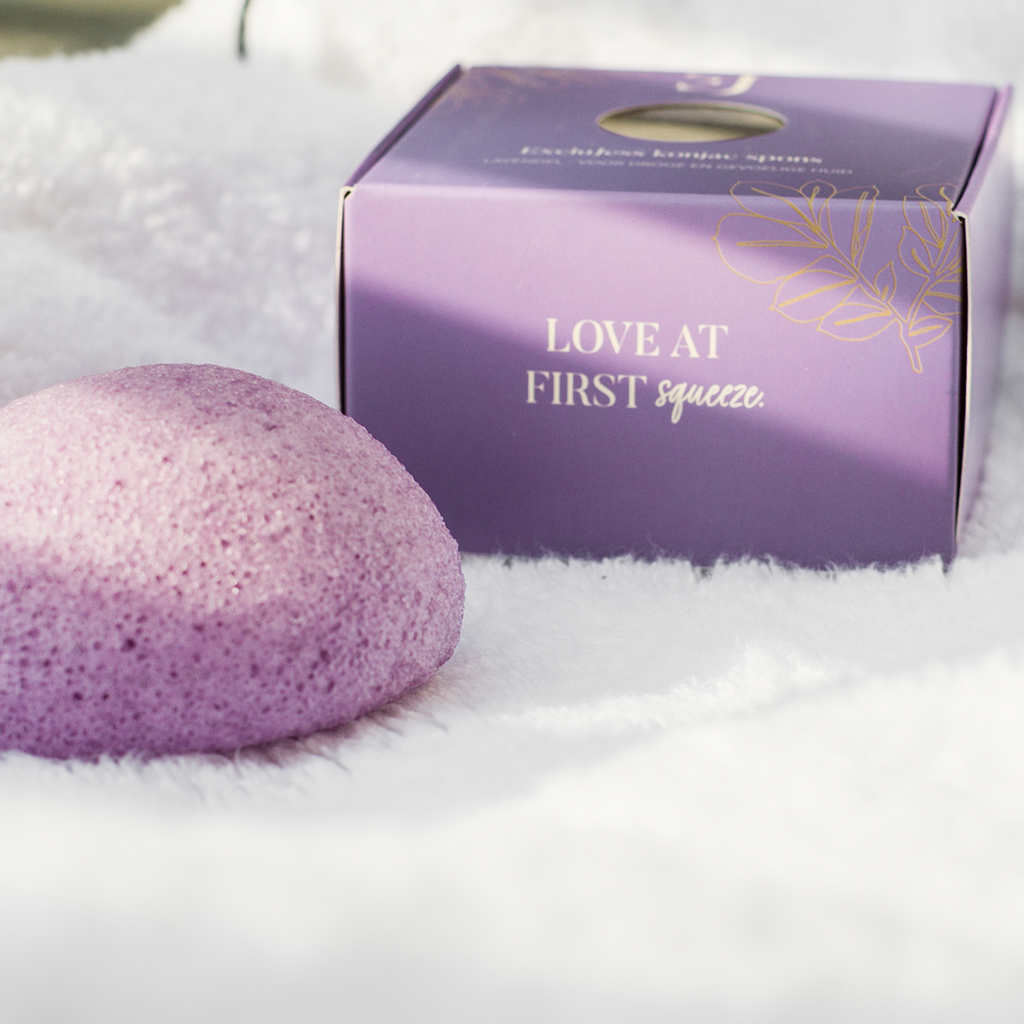 paarse lavendel konjac spons