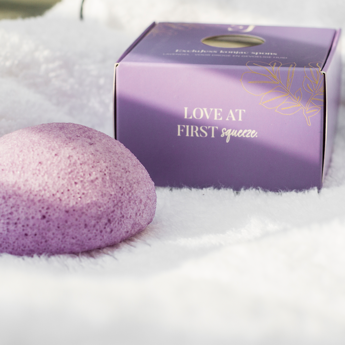 paarse lavendel konjac spons